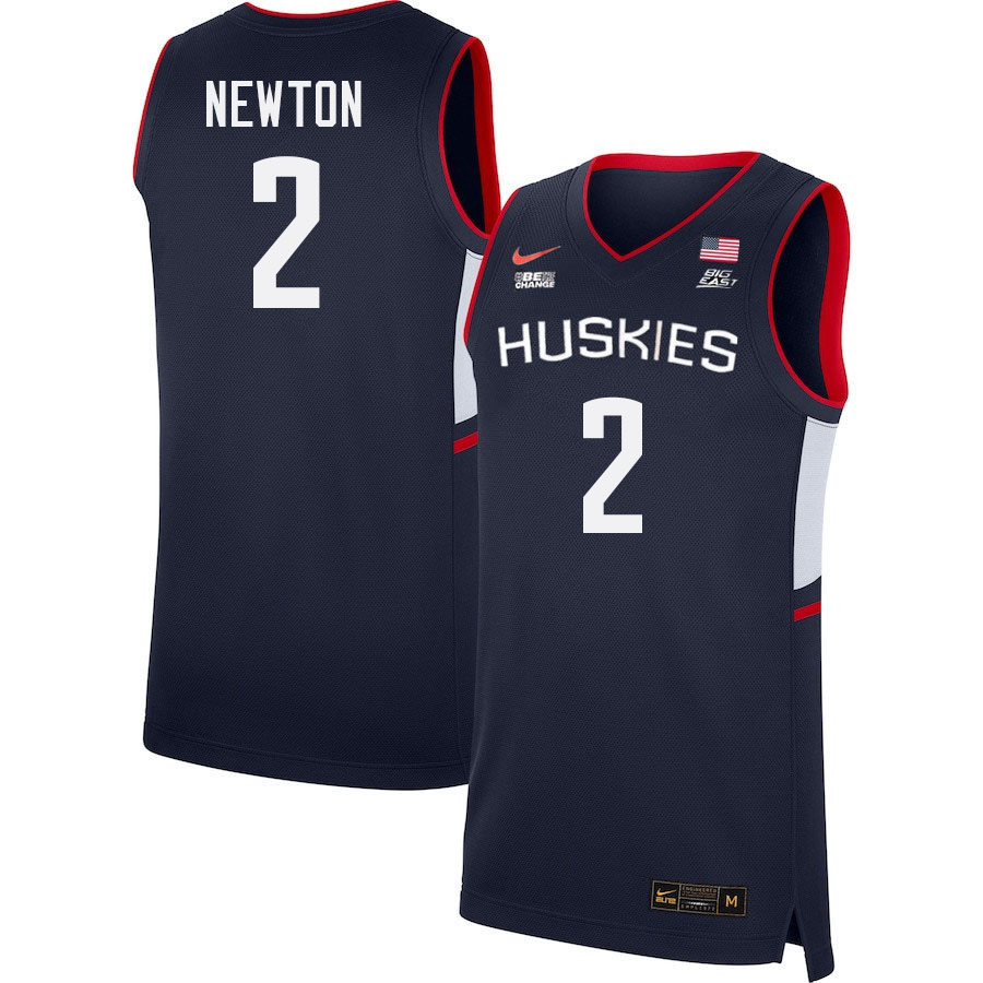 Men #2 Tristen Newton Uconn Huskies College 2022-23 Basketball Stitched Jerseys Sale-Navy - Click Image to Close